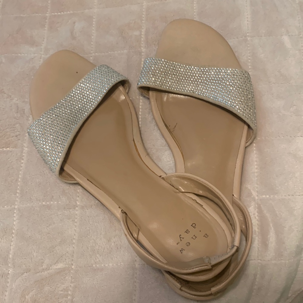 A NEW DAY CRYSTAL SANDALS